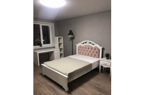 Односпальная кровать Венеция MUR-101-01 с каретной стяжкой